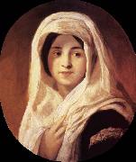 Brocky, Karoly Portrait of a Woman with Veil painting